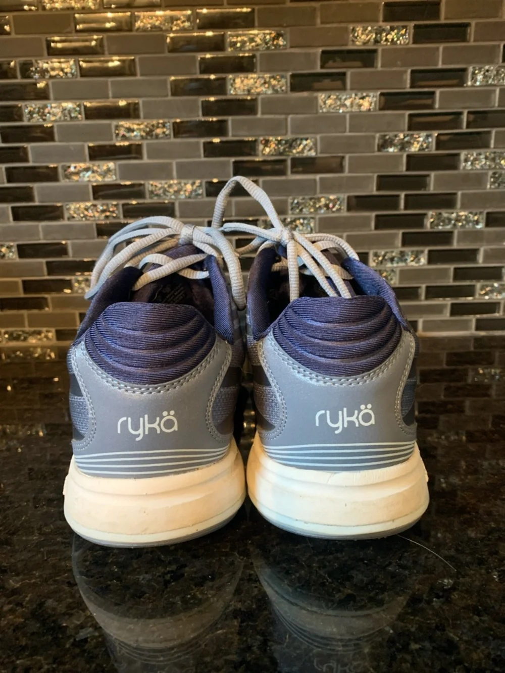 Ryka Light Blue Gray Women's Athletic Walking Shoe - Picture 4 of 8